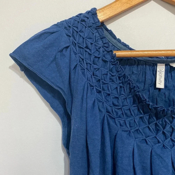 Relativity Navy Blue Blouse Size Small - Picture 2 of 6